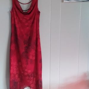 Red cocktail dress